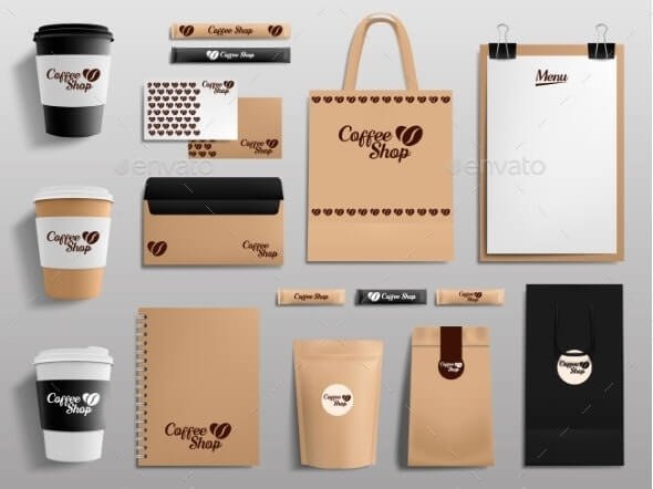 Realistic Coffee Shop Mockups