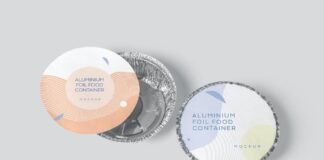 Round Foil Food Container Mockups