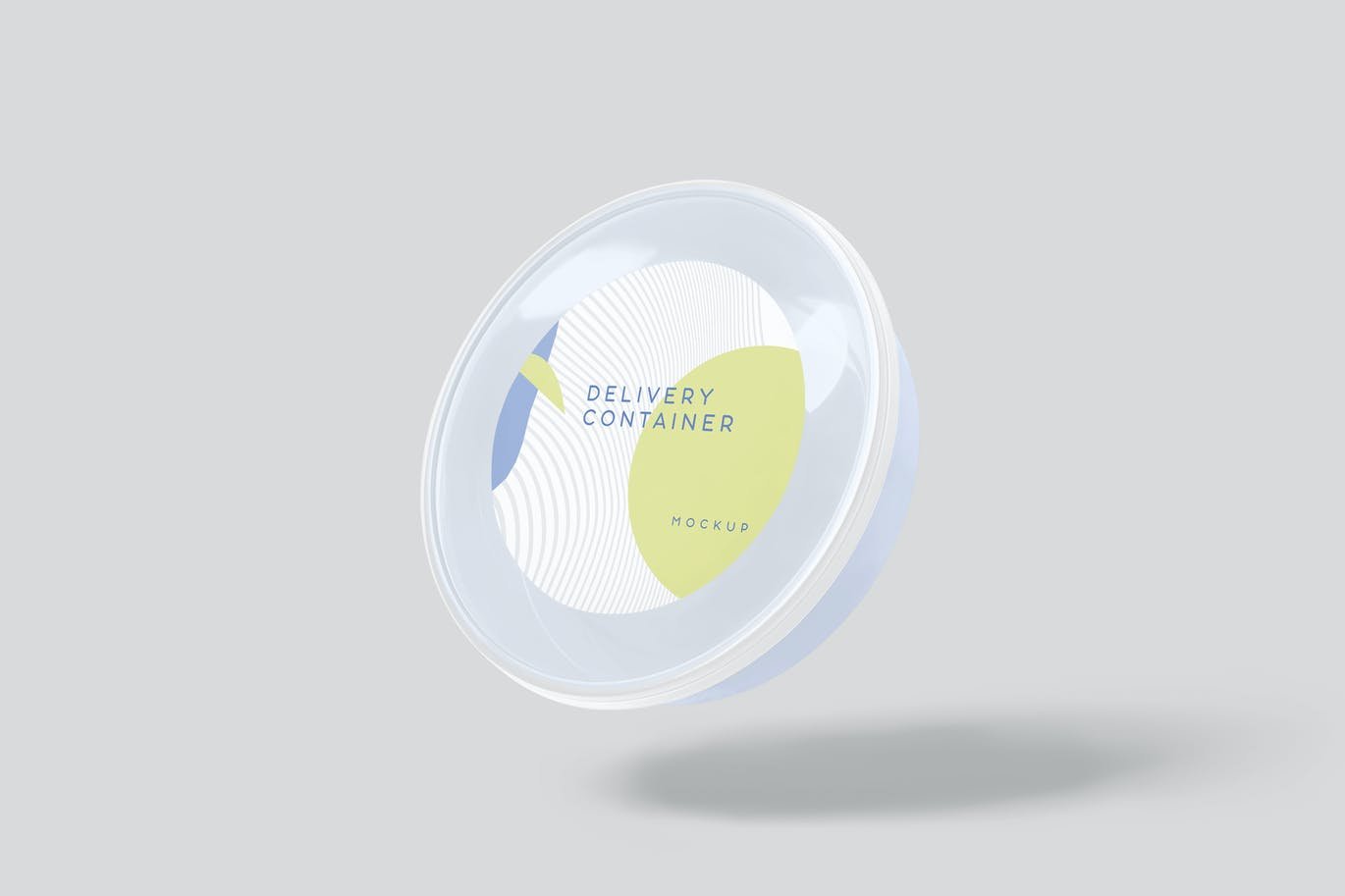 Round Plastic Box Label Mockups