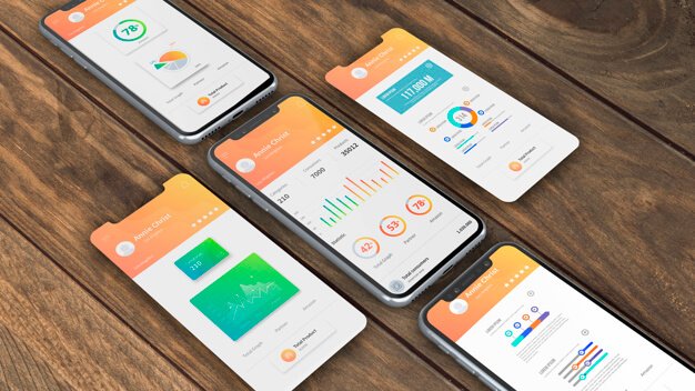 Smartphone mockup for apps Free Psd (3)