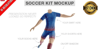 Soccer Team Kit Mockup