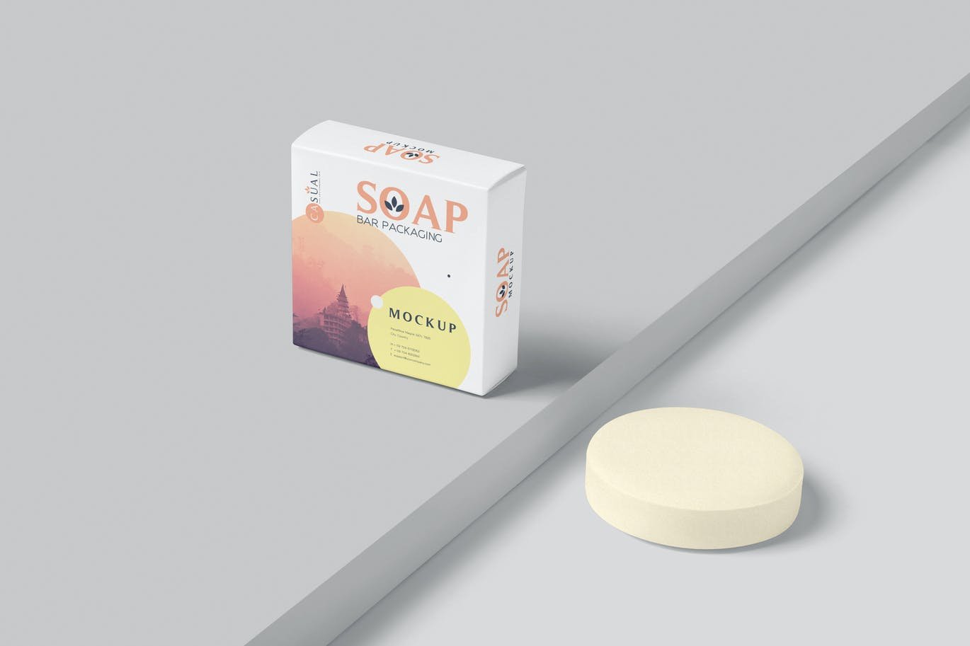 Square Soap Box Mockups