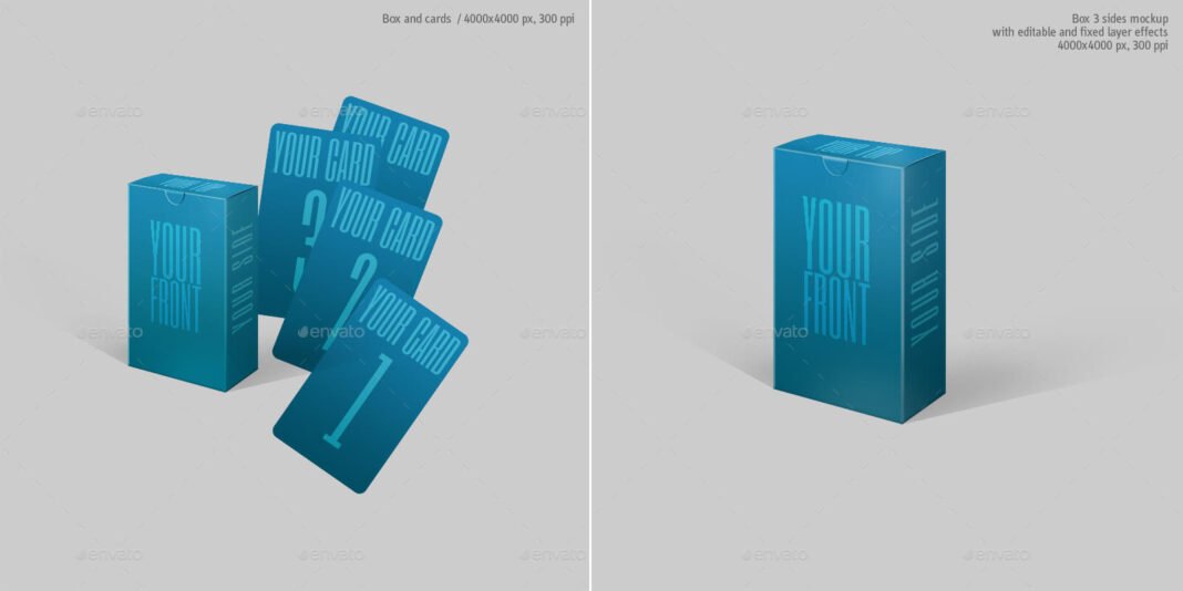 27+ Best FREE Card Box Mockup PSD Templates Mockup Den