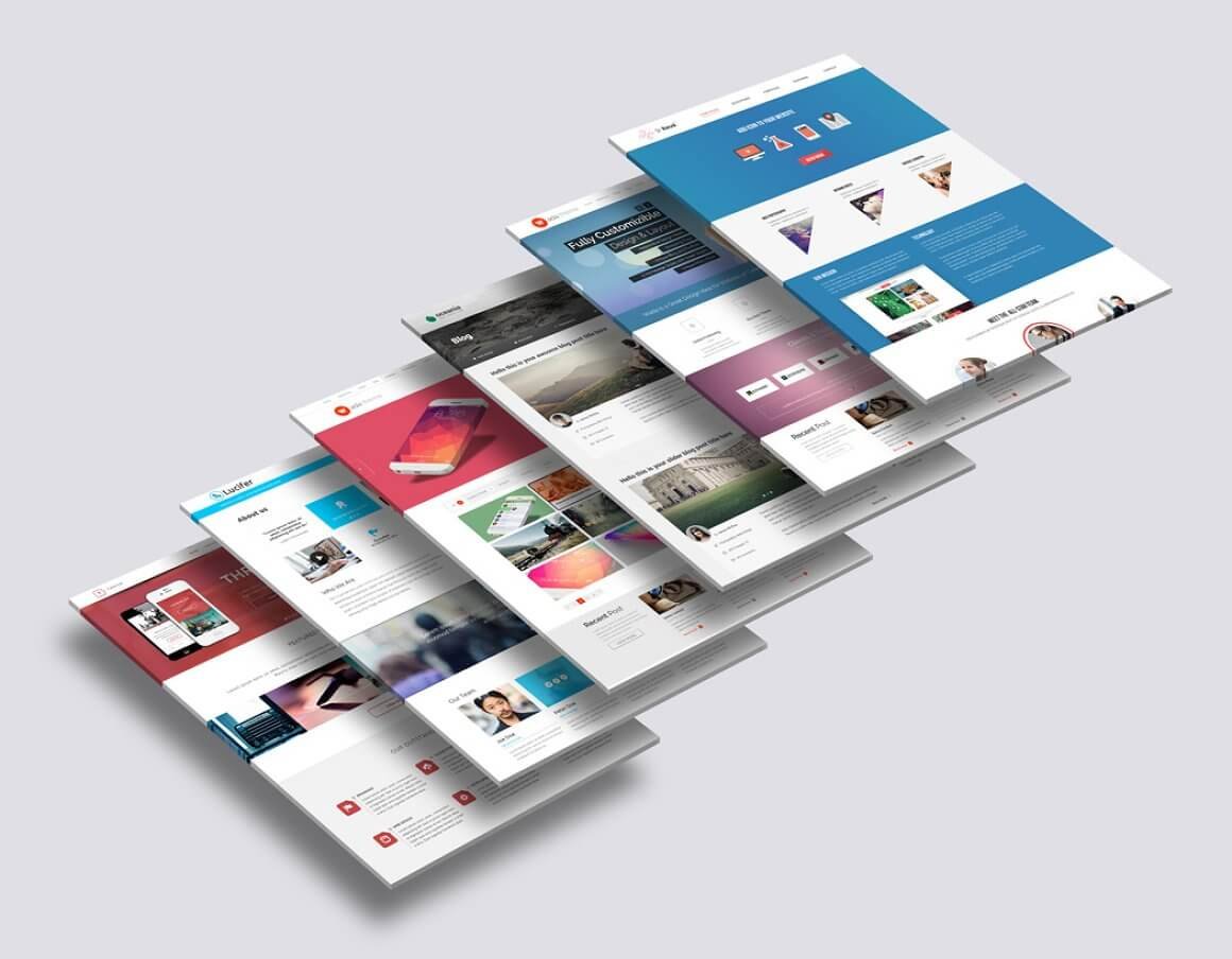 3D Website Mock-Up 2