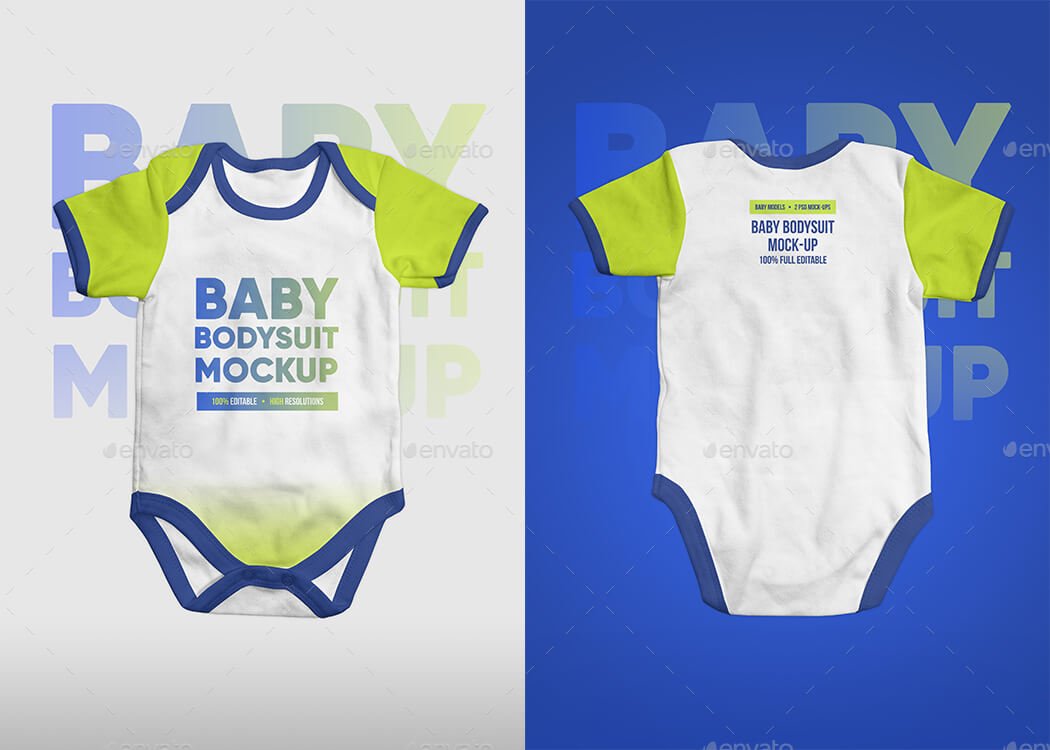 Baby Bodysuit Onesie Mock-up