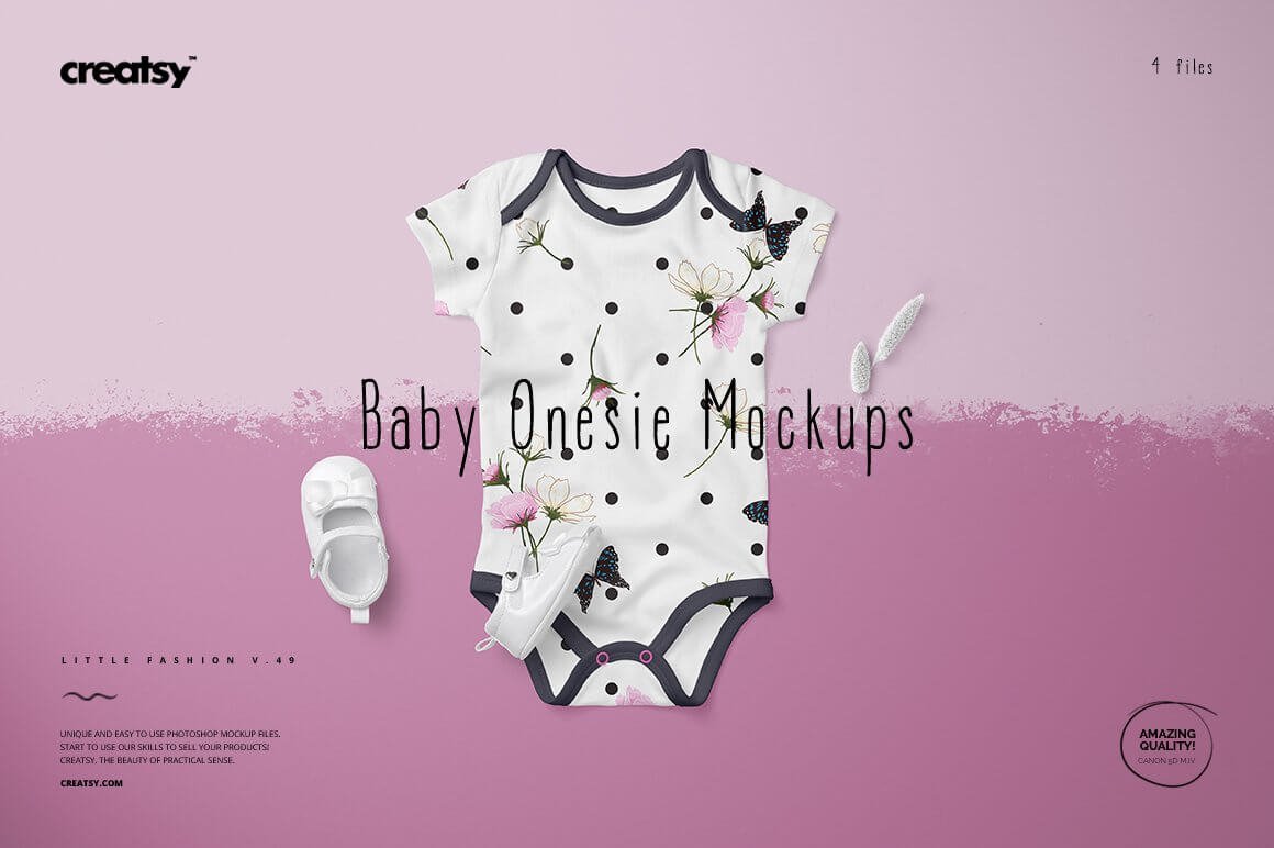 Baby Onesie Mockup Set (1)