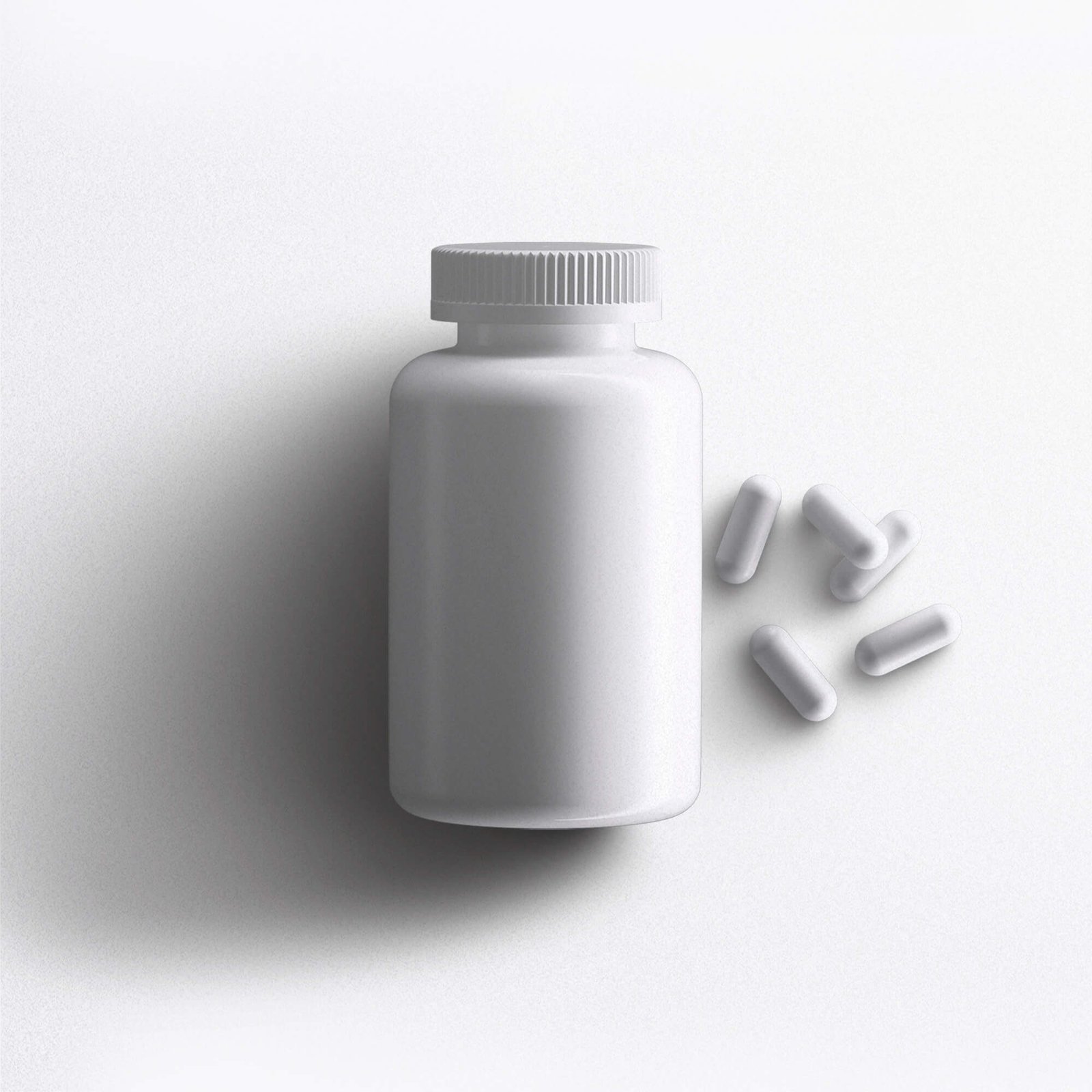 Blank Free Capsule Bottle Mockup PSD Template (1)