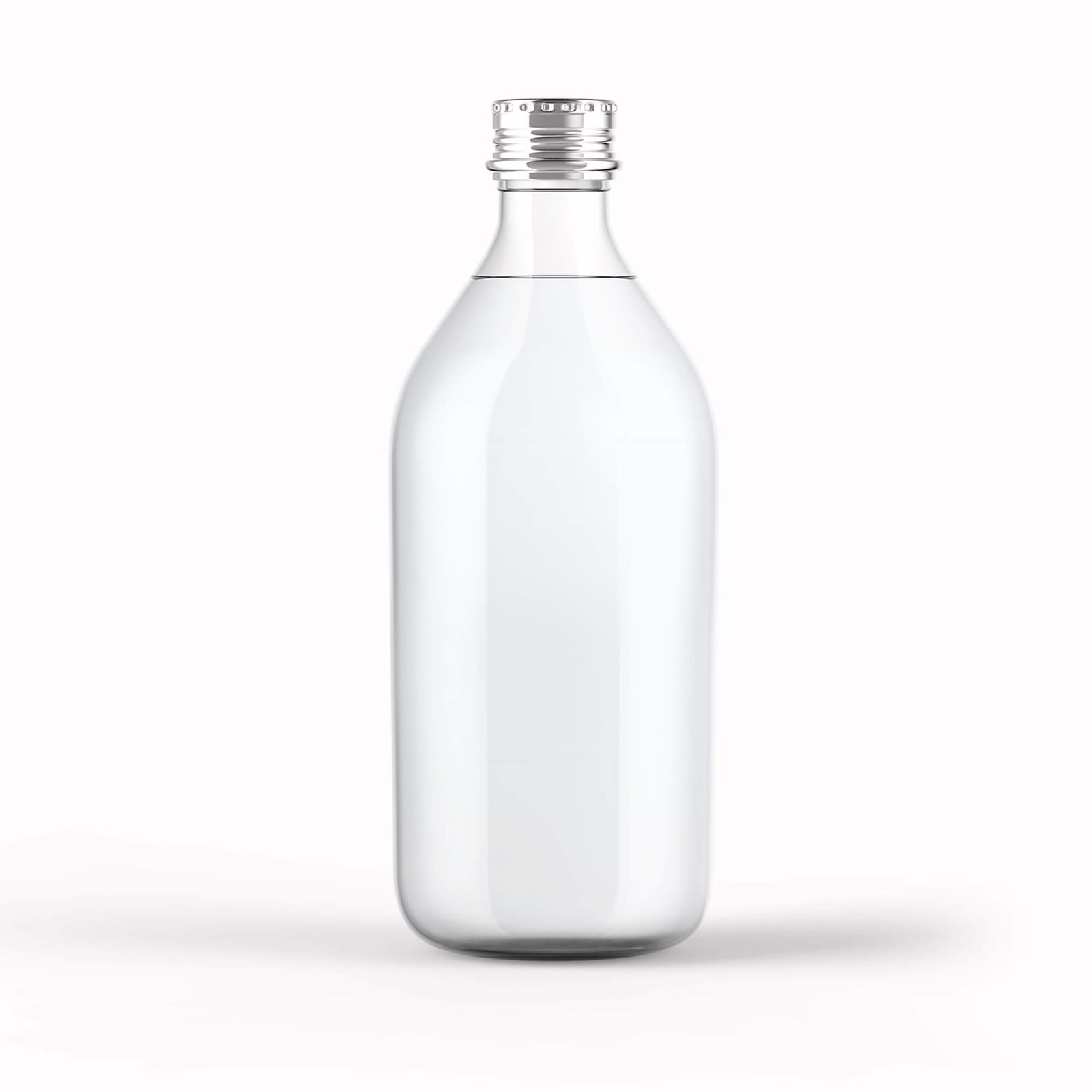 Blank Free Clear Bottle Mockup PSD Template