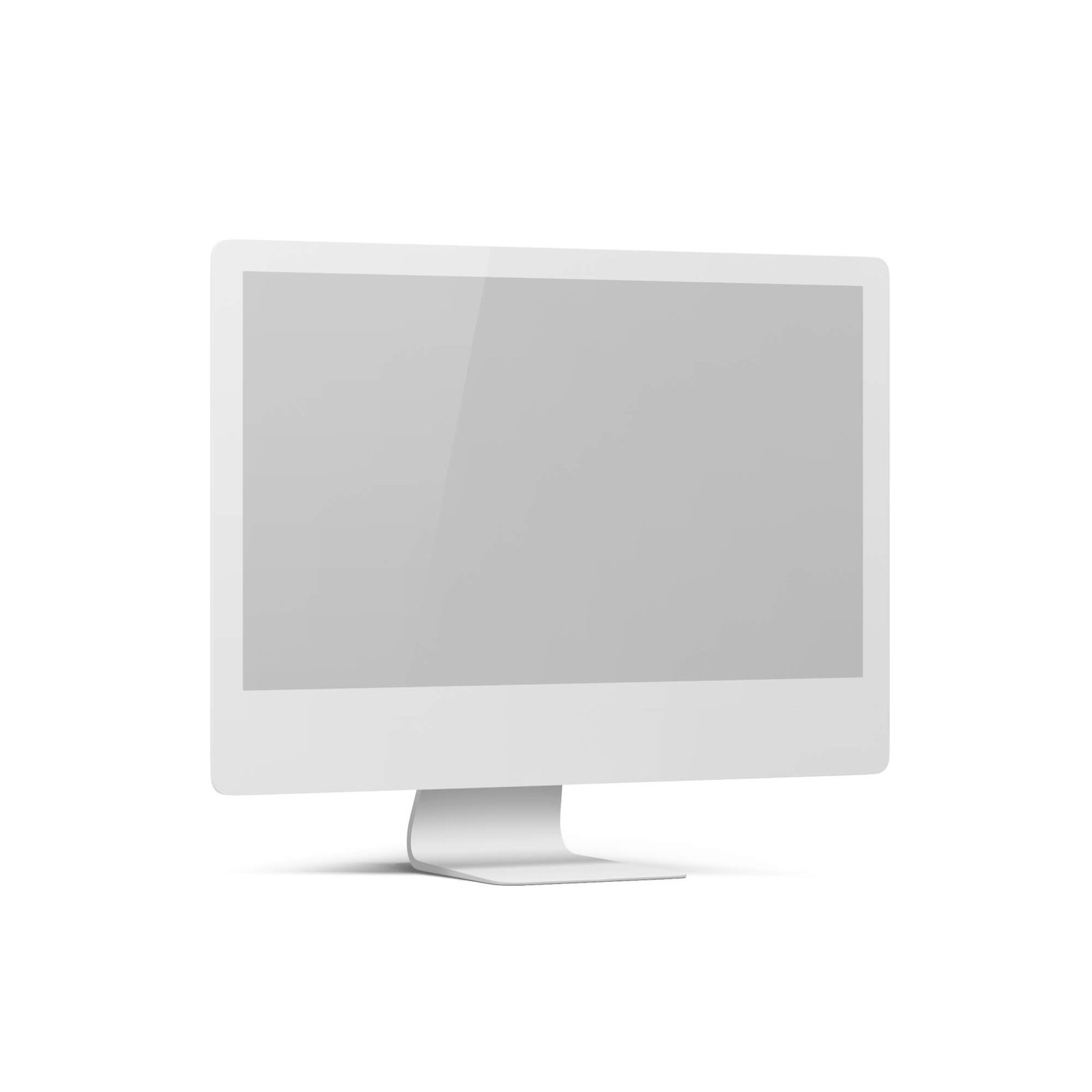 Blank Free Desktop Screen Mockup PSD Template