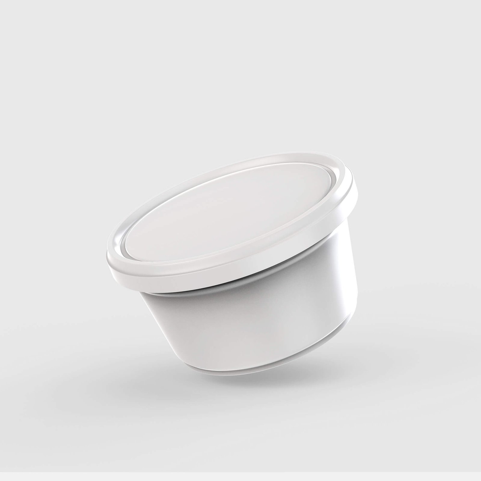 Blank Free Ice Cream Jar Mockup PSD Template
