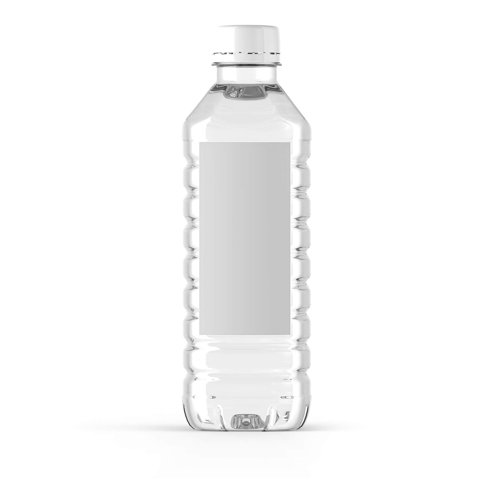 Blank Free Mineral Water Bottle Mockup PSD Template