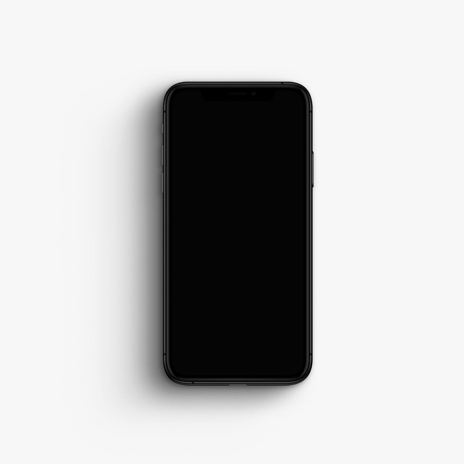 Blank Free Minimal iPhone Mockup PSD Template