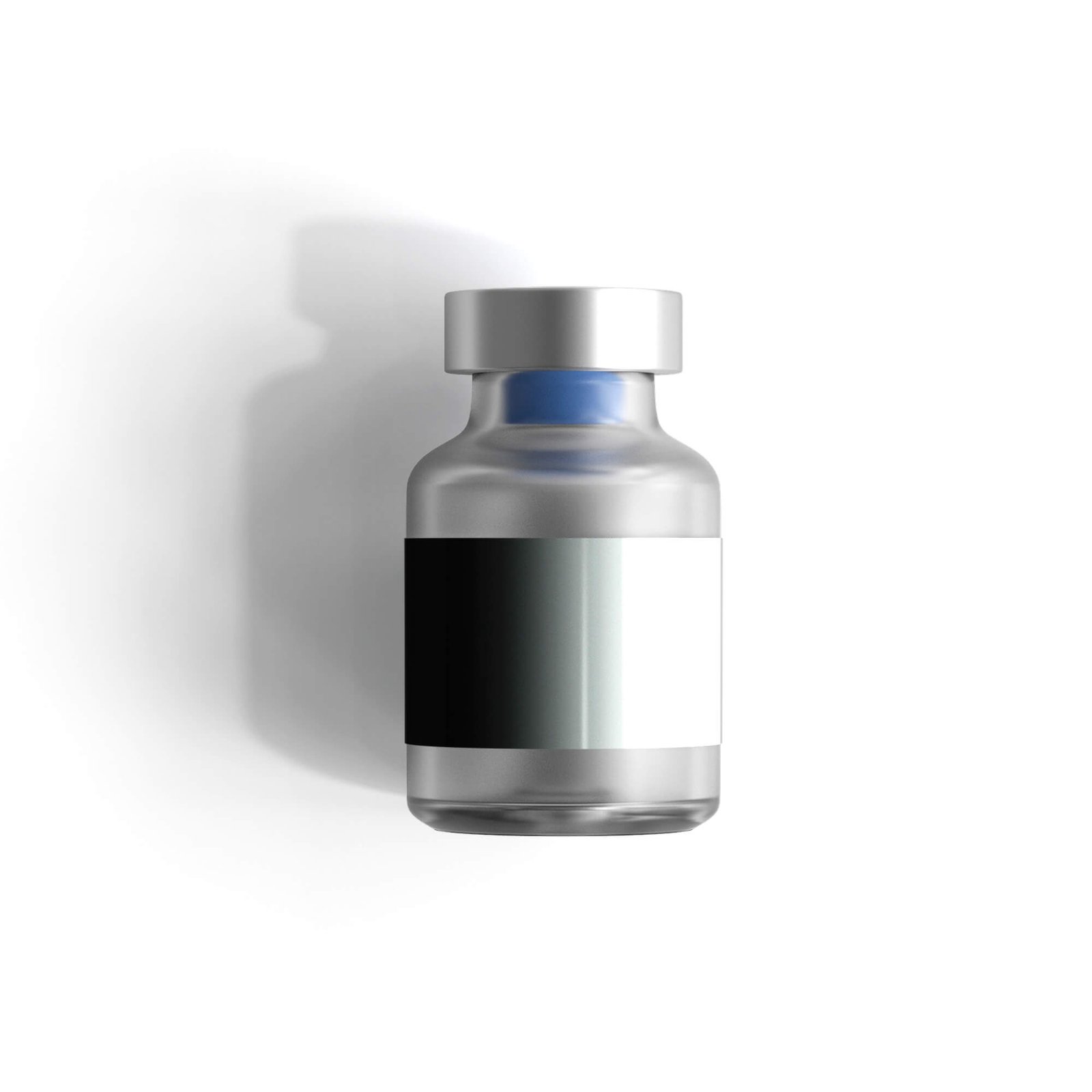 Blank Free Vaccine Bottle Mockup PSD Template