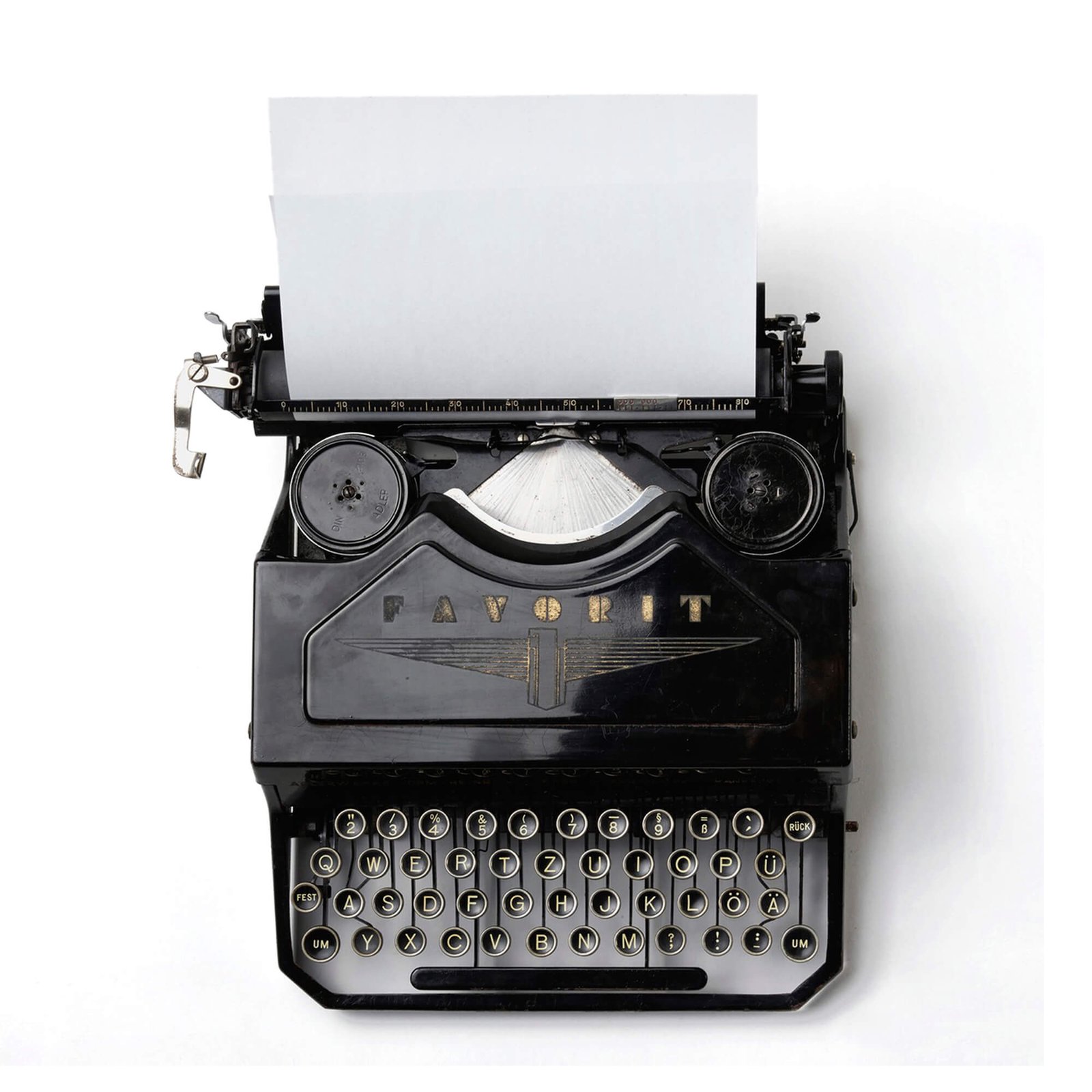 Blank Free Vintage Typewriter Mockup PSD Template