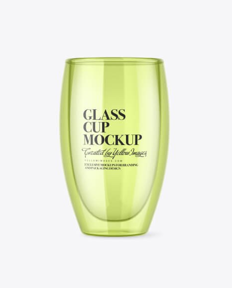 Clear Glass Cup Mockup