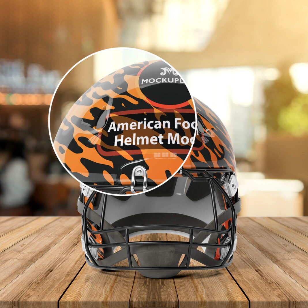 Download Free American Football Helmet Mockup PSD Template - Mockup Den