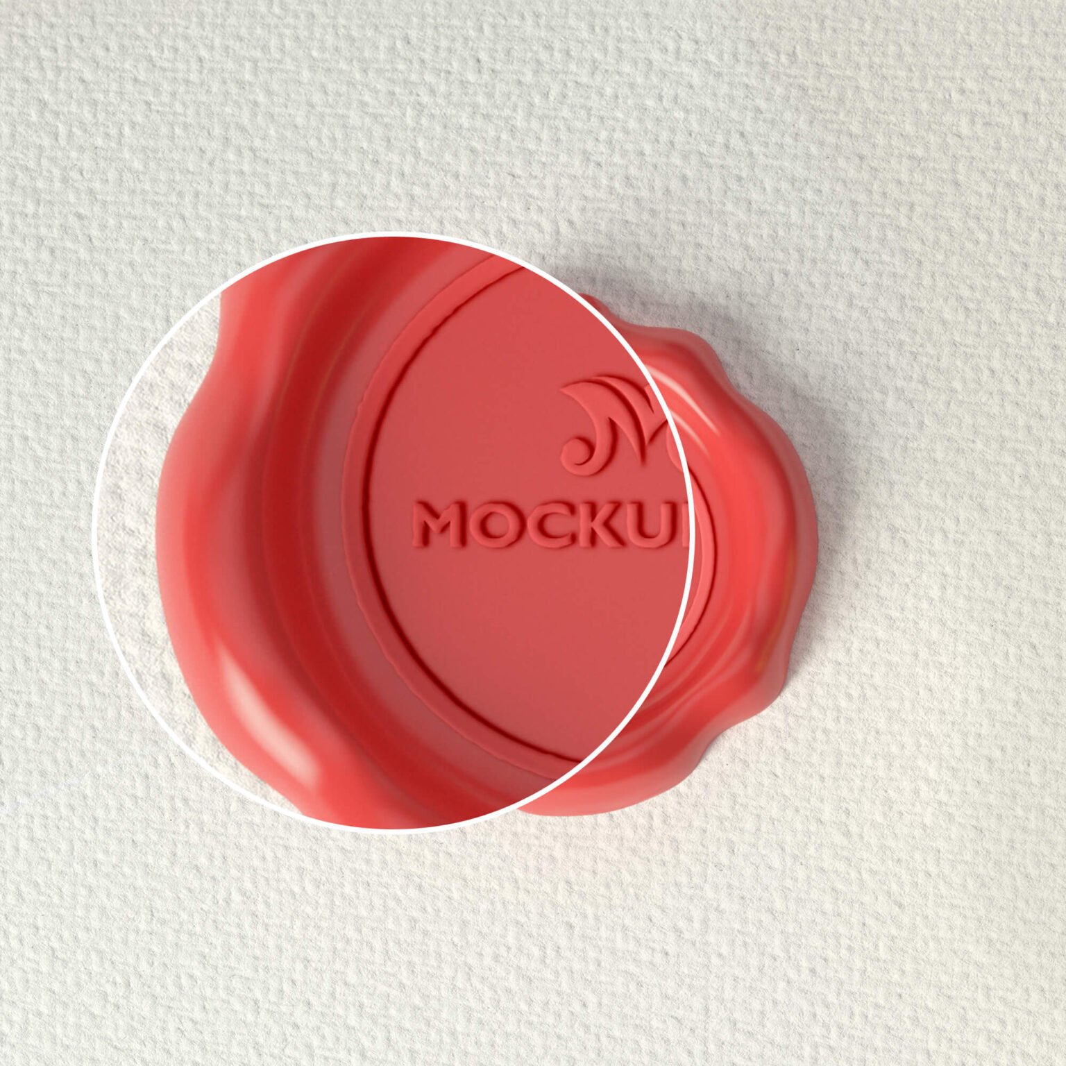 Free Wax Seal Logo Mockup PSD Template Mockup Den