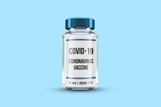 Coronavirus vaccine mockup Premium Psd