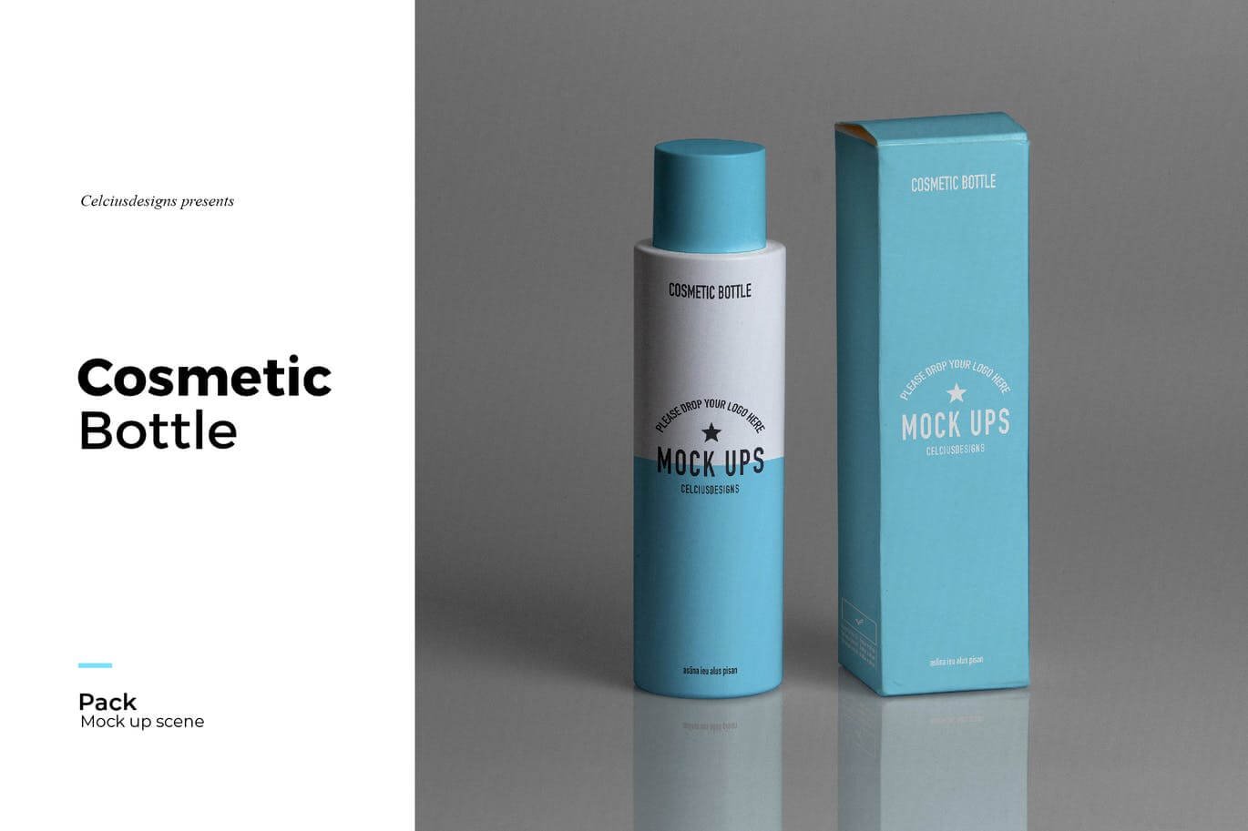 Cosmetic Bottle Mockup