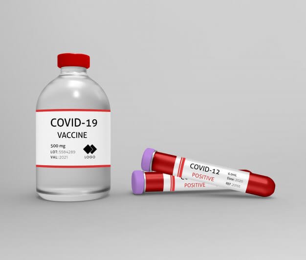Covid vaccine test mockup Premium Psd
