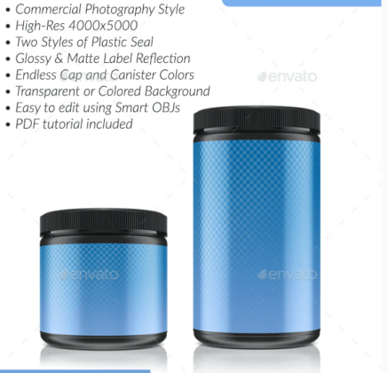 25+ Best FREE Canister Mockup Packaging PSD Templates