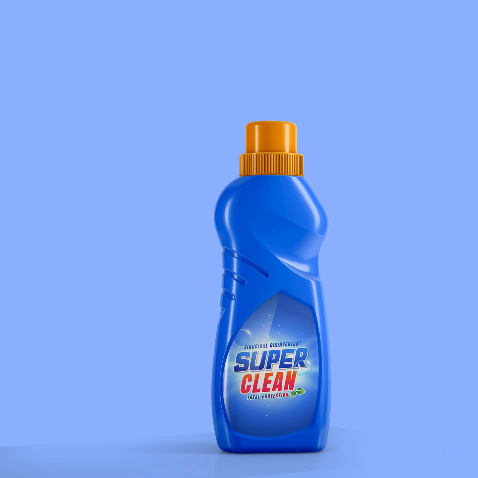 Design Free Liquid Detergent Bottle Mockup PSD Template