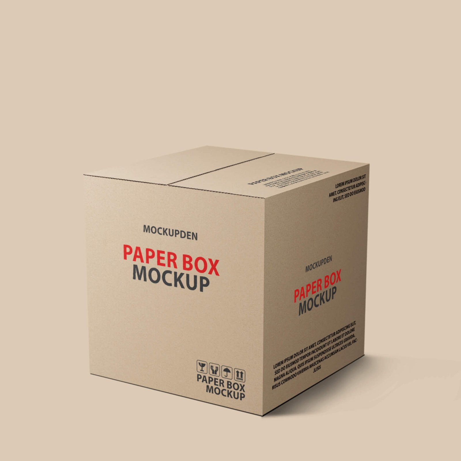 Design Free Paper Box Mockup PSD Template (1)