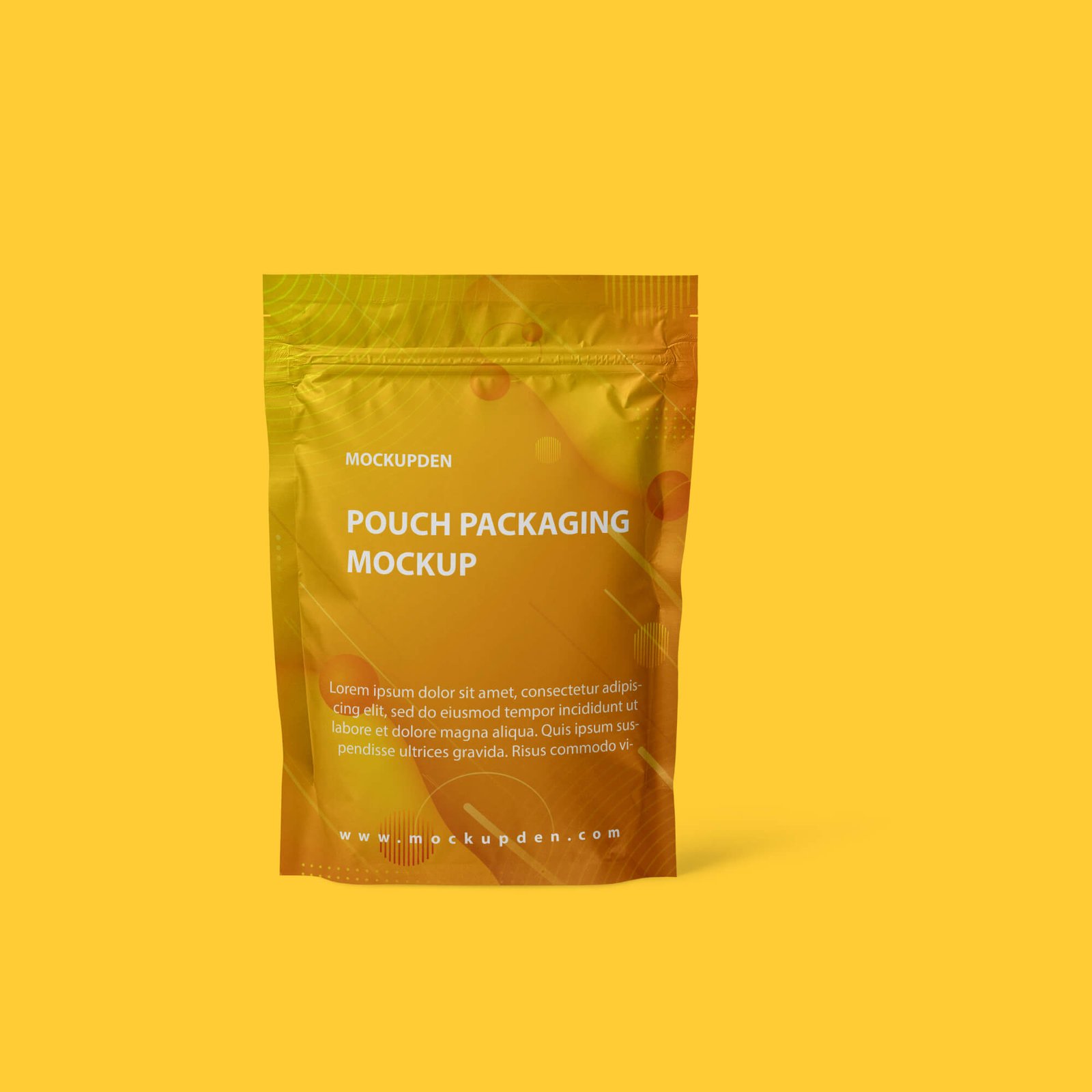 Design Free Pouch Packaging Mockup PSD Template
