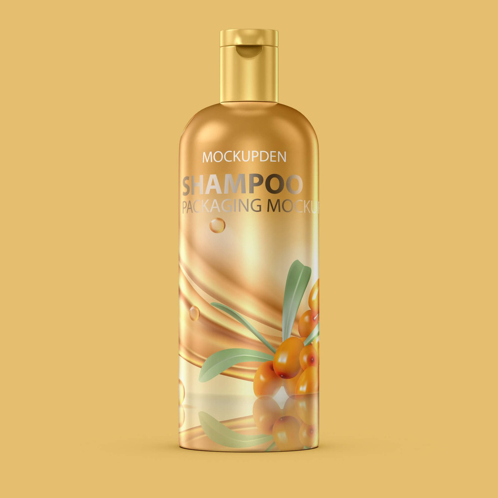 Design Free Shampoo Packaging Mockup PSD Template