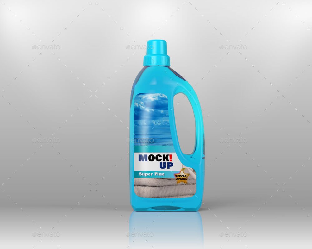 Detergent Bottle Softener Bottle Mockup