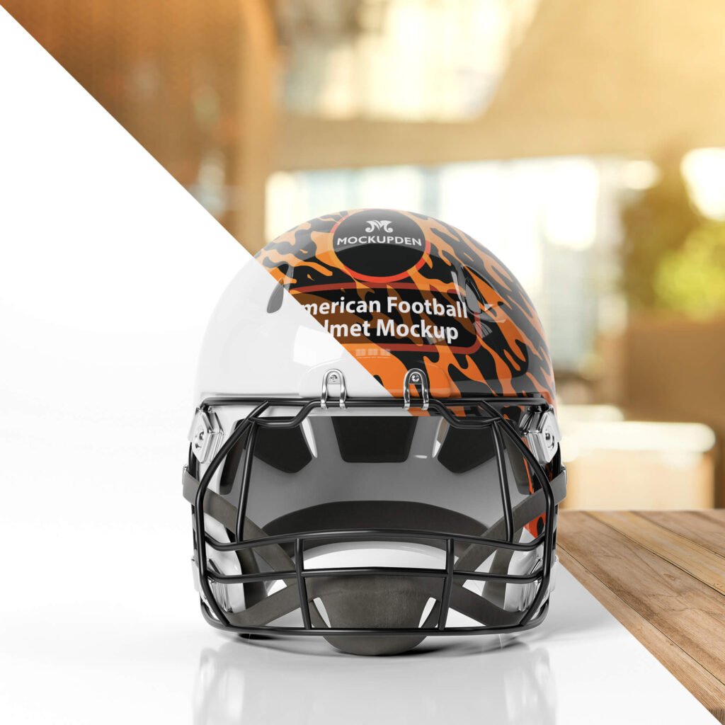 Download Free American Football Helmet Mockup PSD Template - Mockup Den