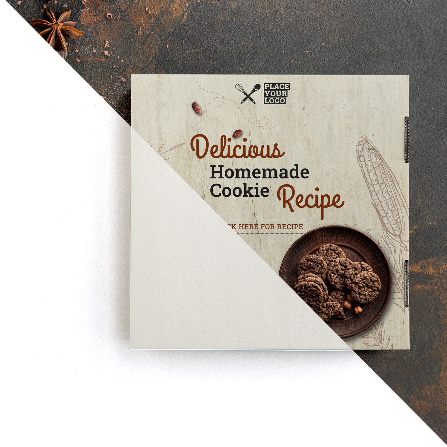 Download Free Cookie Box Mockup PSD Template - Mockup Den