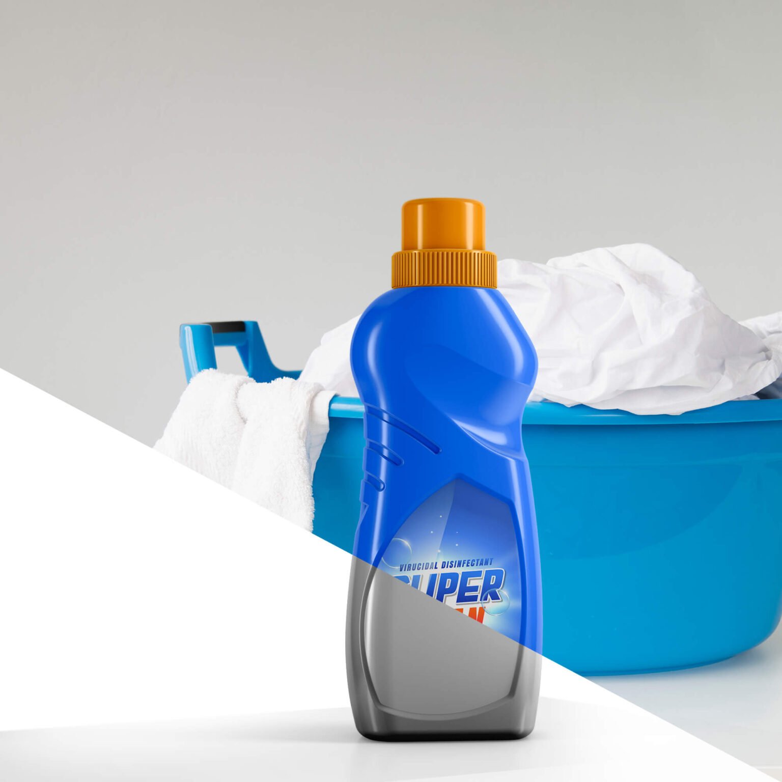 Free Liquid Detergent Bottle Mockup PSD Template Mockup Den