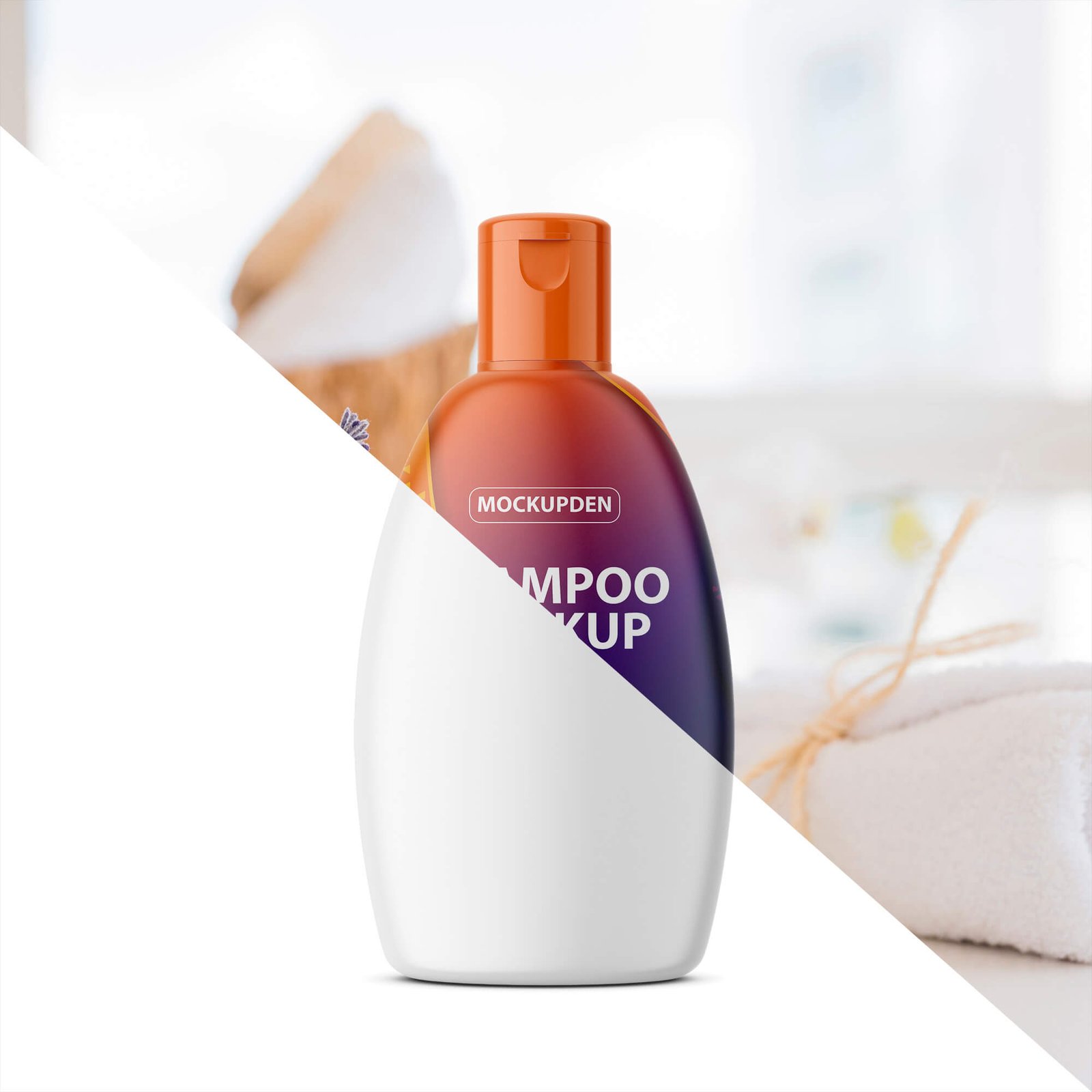 Editable Free Shampoo Mockup PSD Template