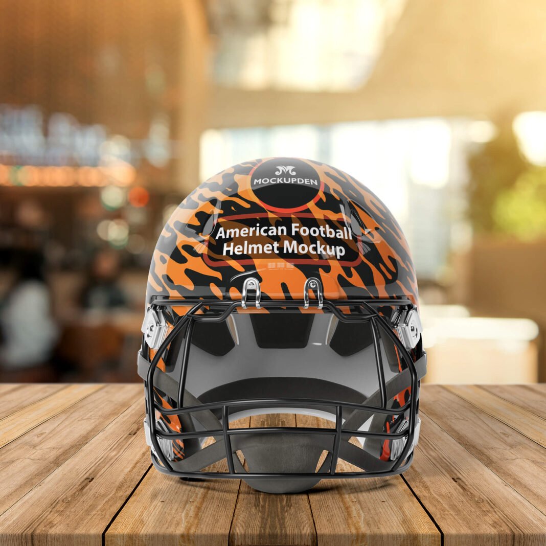 Download Free American Football Helmet Mockup PSD Template - Mockup Den