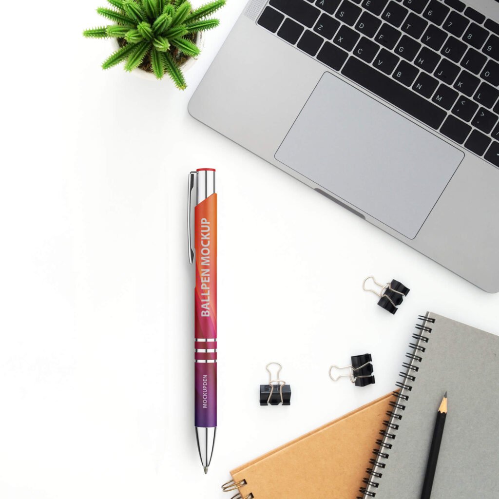Download Free Ball pen Mockup PSD Template - Mockup Den