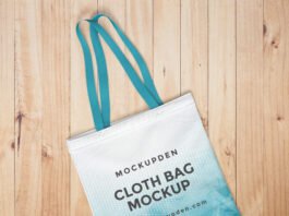 Free Cloth Bag Mockup PSD Template