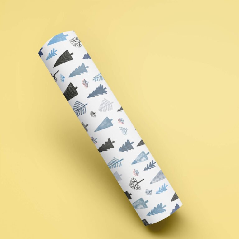 Free Paper Roll Mockup PSD Template