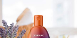 Free Shampoo Mockup PSD Template