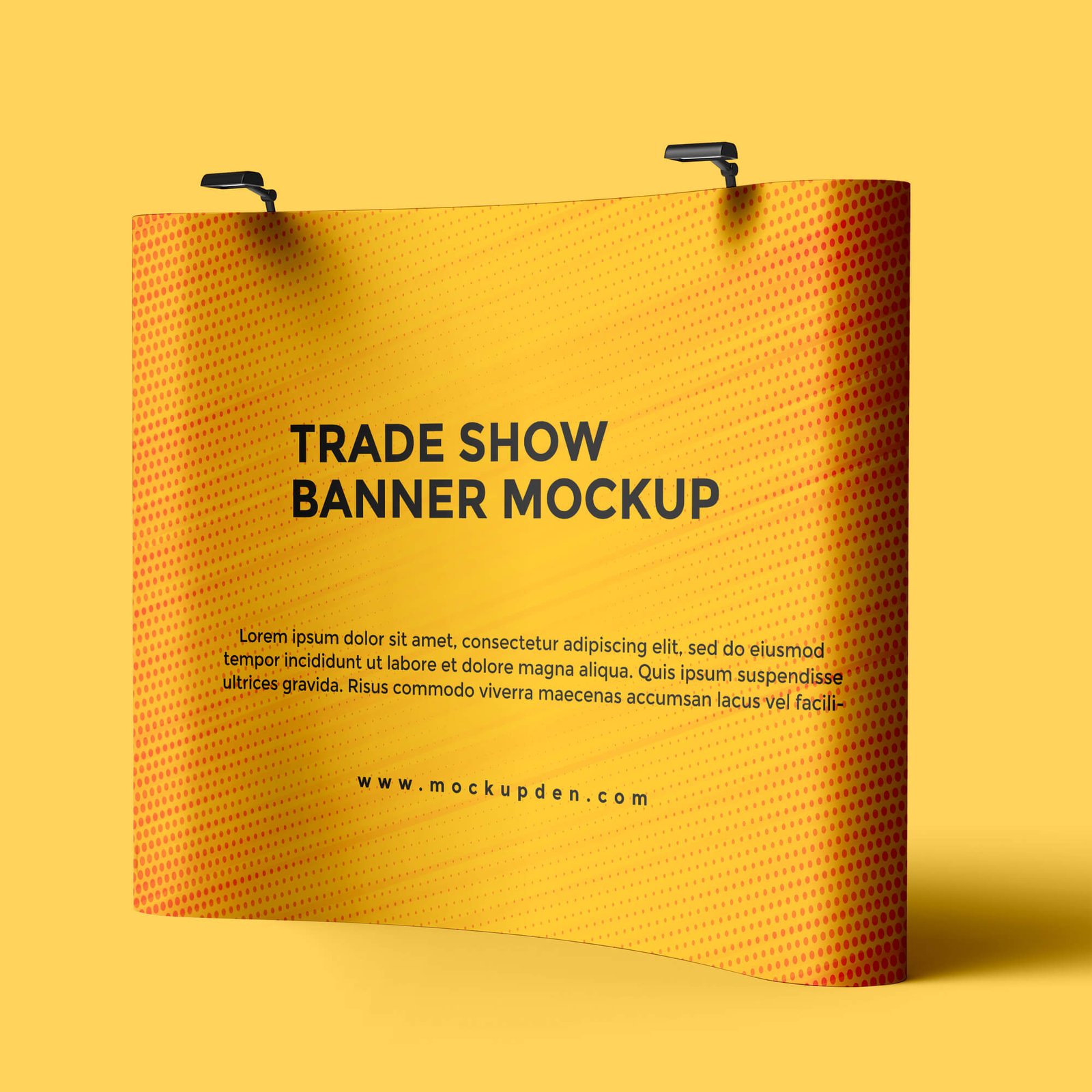 Free Trade Show Banner Mockup PSD Template