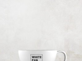 Free White Cup Mockup PSD Template