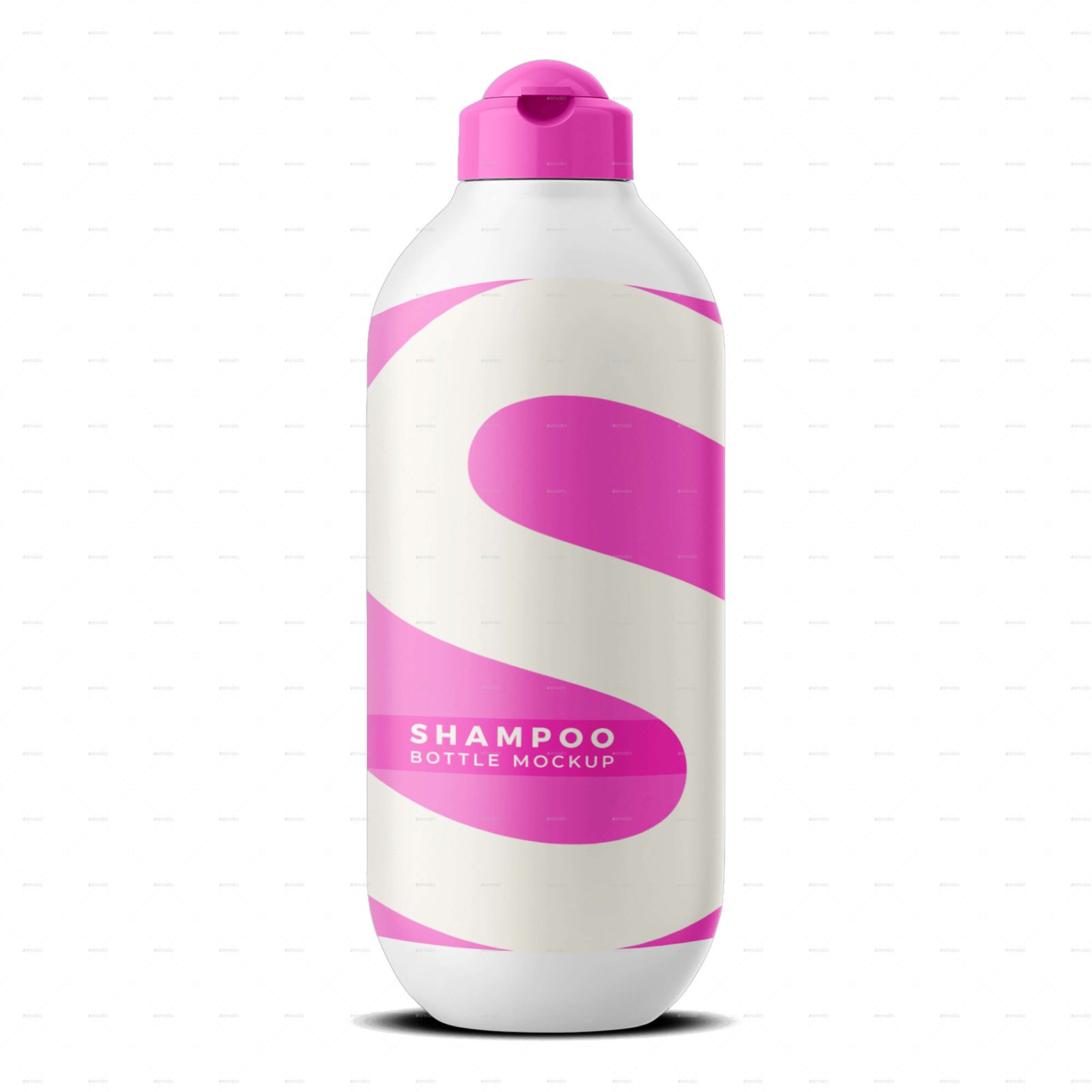 Glossy Shampoo Bottle Mockup