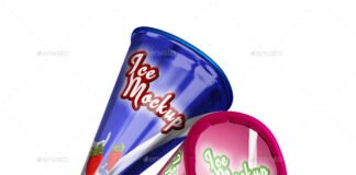 Ice Cream Cone Mockup (2)