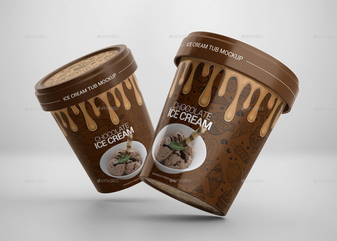 Download 20+ Best Ice Cream Box Mockup Packaging PSD Templates