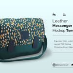 Leather Messenger Bag Mockup