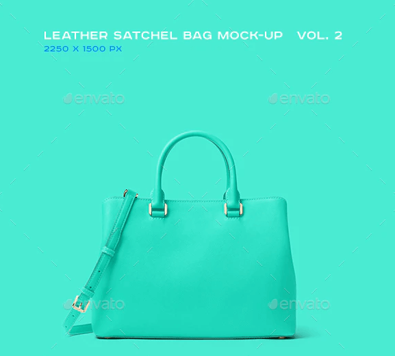 Leather Satchel Bag Mock-up vol.2