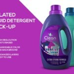 Liquid detergent mockup