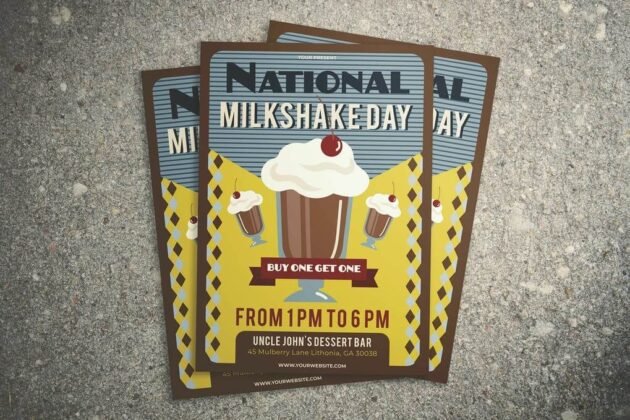 20+ Best Milkshake Mockup Packaging PSD Templates