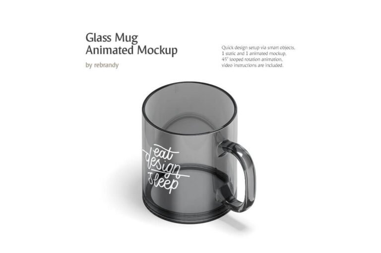 25+ Best Glass Cup Mockup PSD Templates