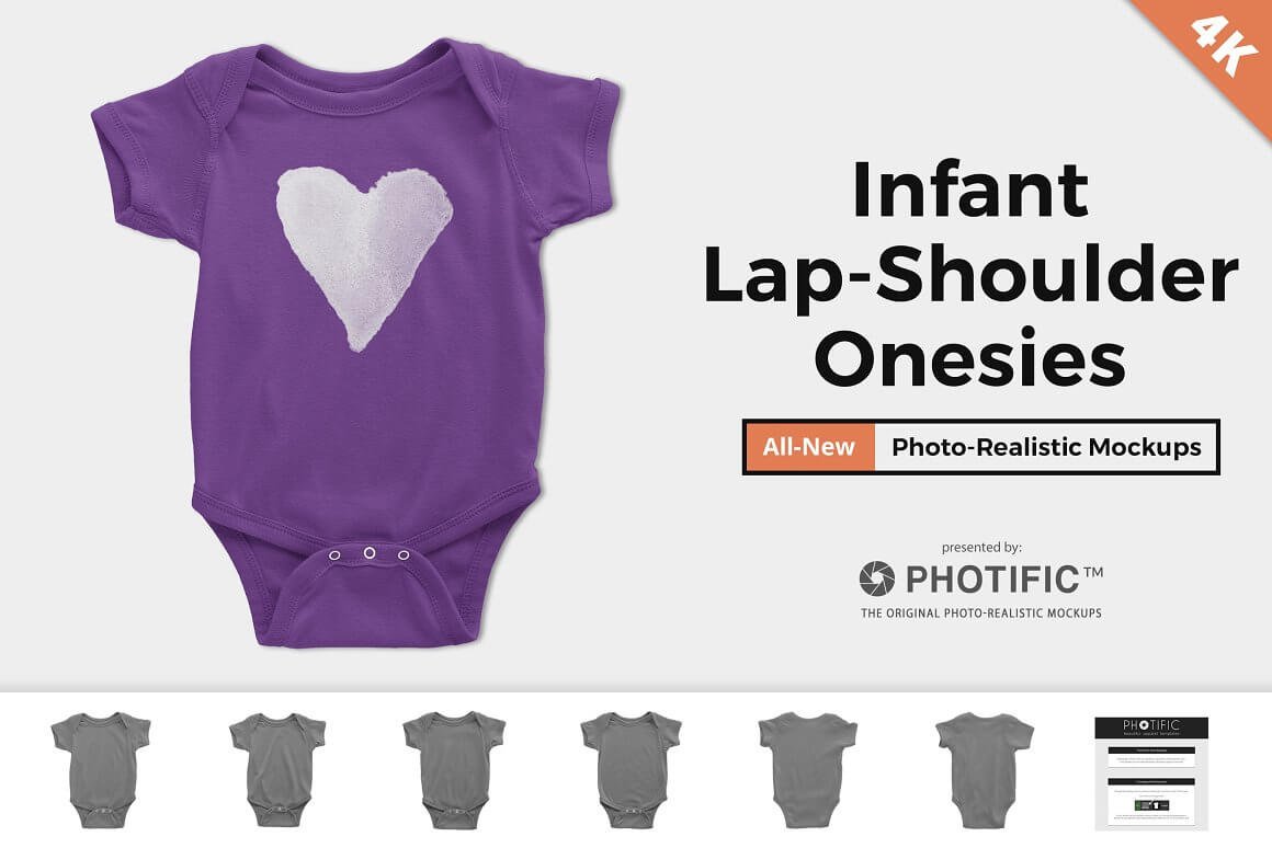 Onesie Mockups - Infant Lap Shoulder